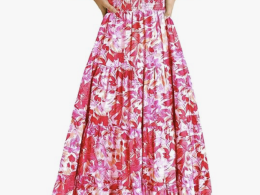 Women's 2025 Summer Sleeveless Halter Neck Ruffle Tiered Layed Chiffon Flowy Swing Long Midi Dress